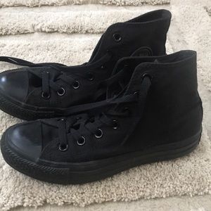 All Black Converse